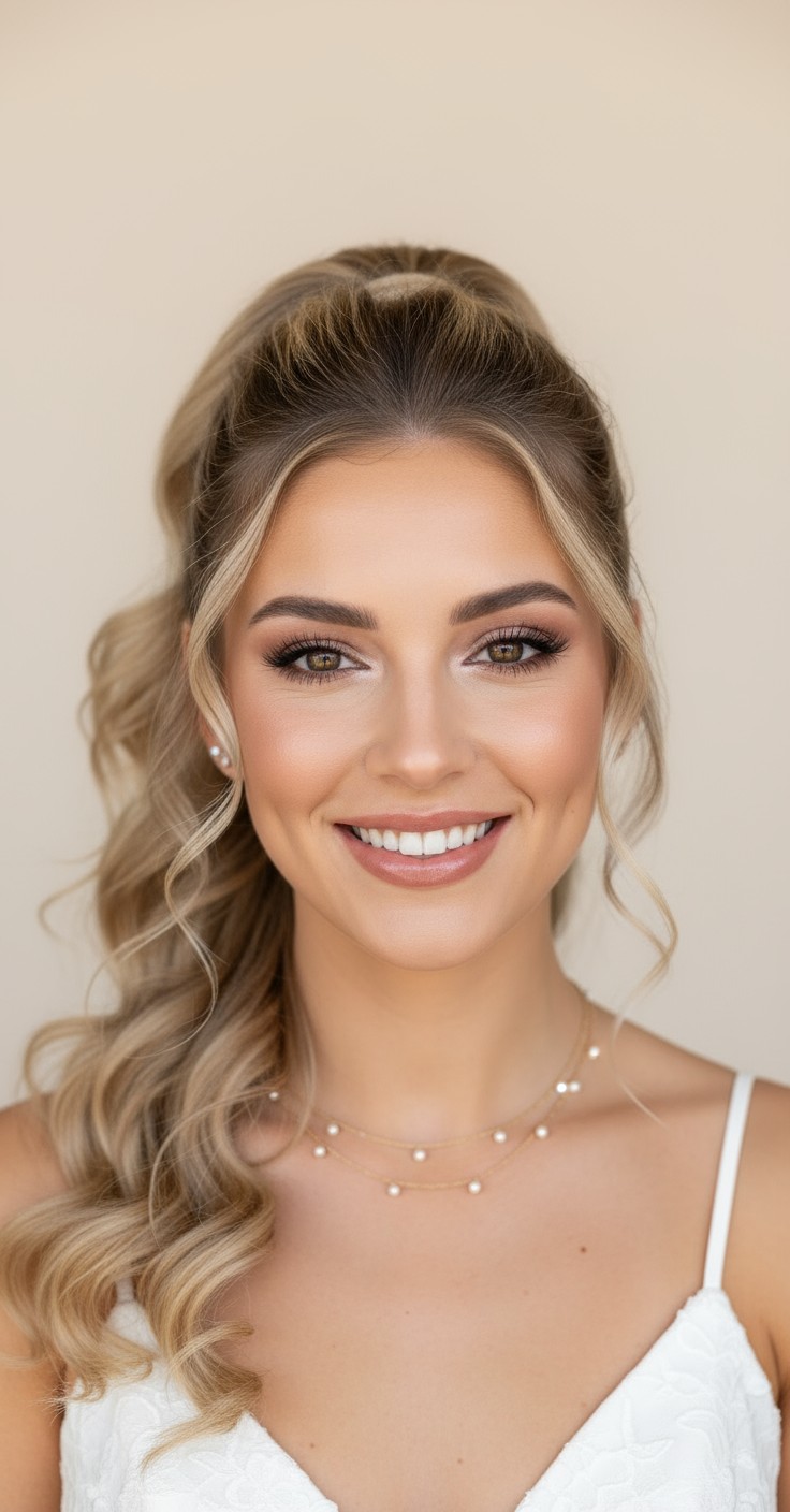 After Curly Ponytail